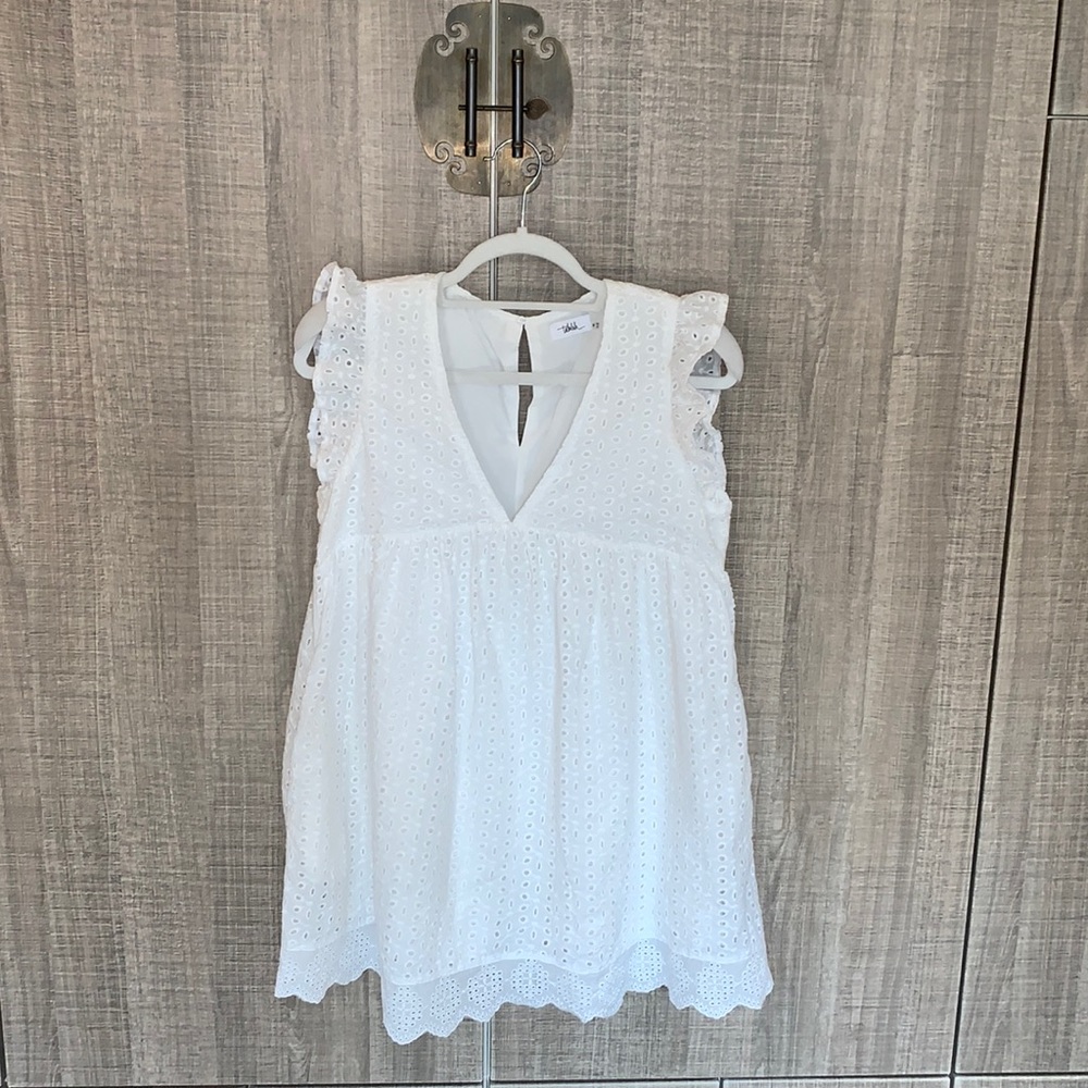 Talulah V-neck Cotton Short Skirt Dress‎